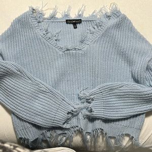 Cropped sweater top